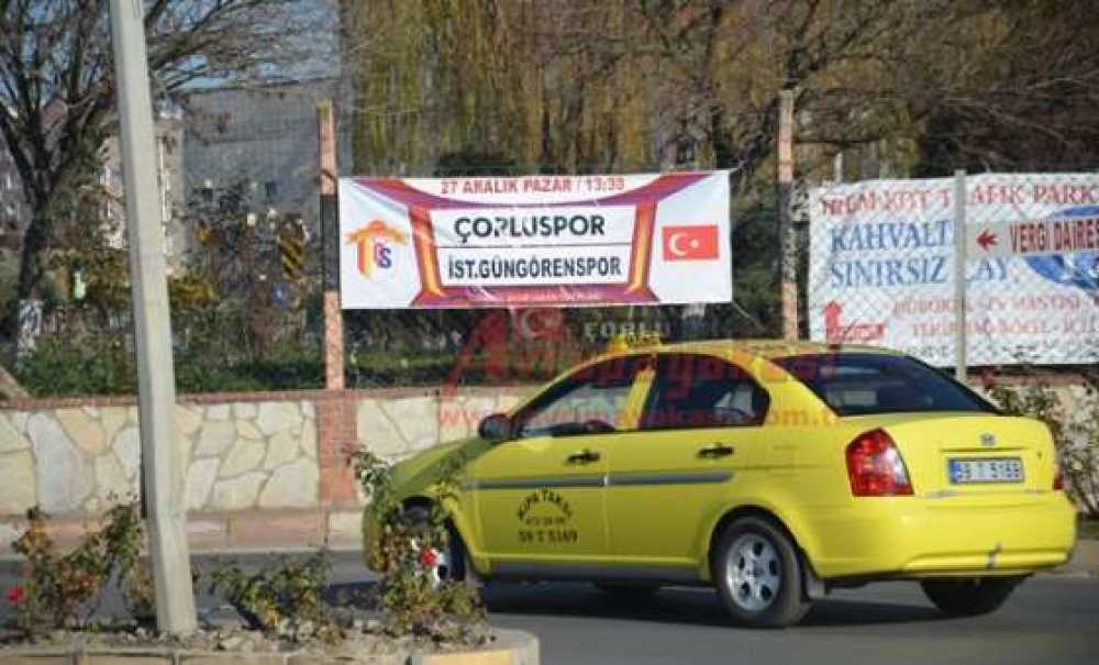 Çorluspor 1947 Maçının Afişleri Billboardlarda