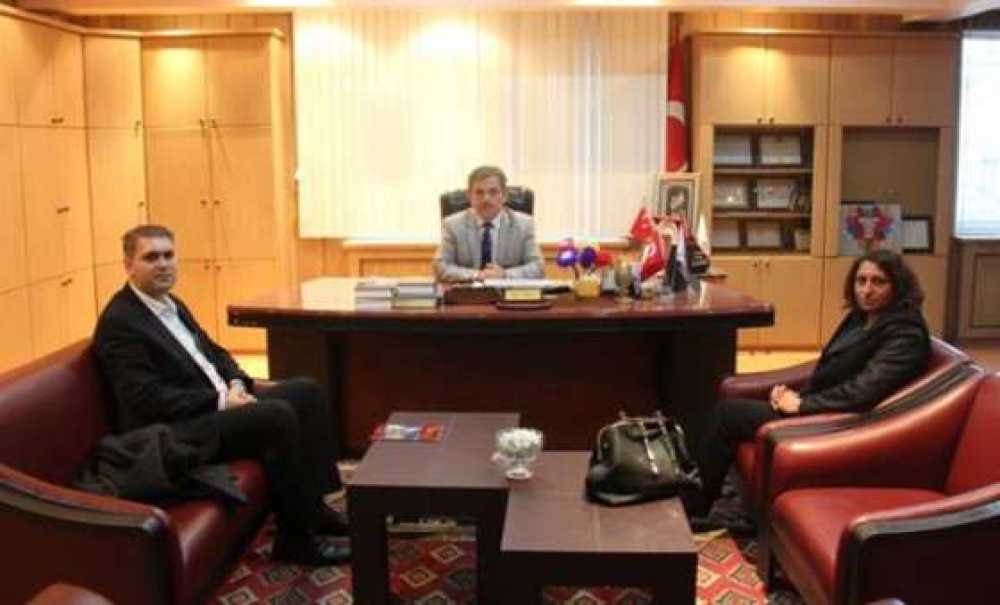 Çorlu Mesleki Ve Teknik Anadolu Lisesi İdarecilerinden Müftü Gülmek`e Ziyaret