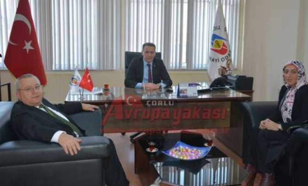 Meslek Odalarının Başkanlarından Güleroğlu`na Ziyaret