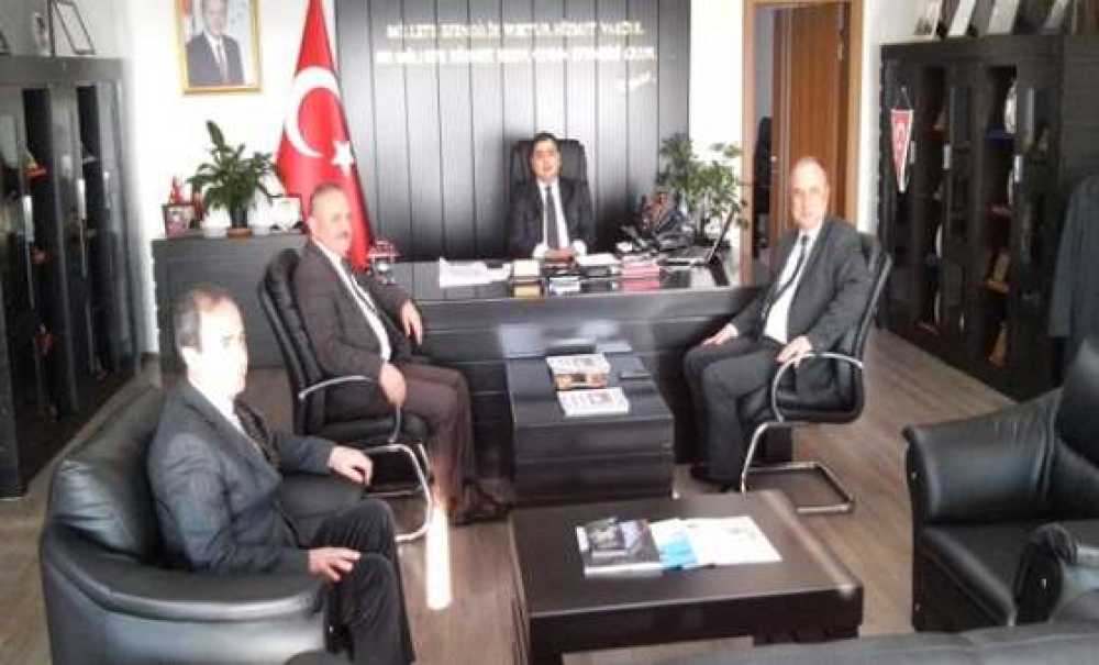 Teski Genel Müdürü Başa`dan Kaymakam Kızıltoprak`a Ziyaret