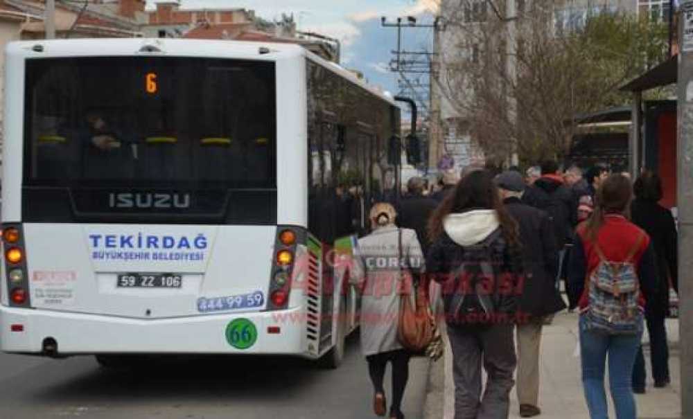 Çorlu`da 84 Tane Otobüs Durağı İptal Edildi