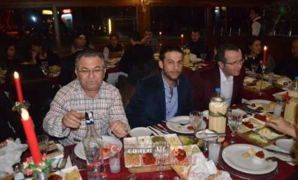 Çorlu Gazeteciler Derneği Yemekte Buluştu