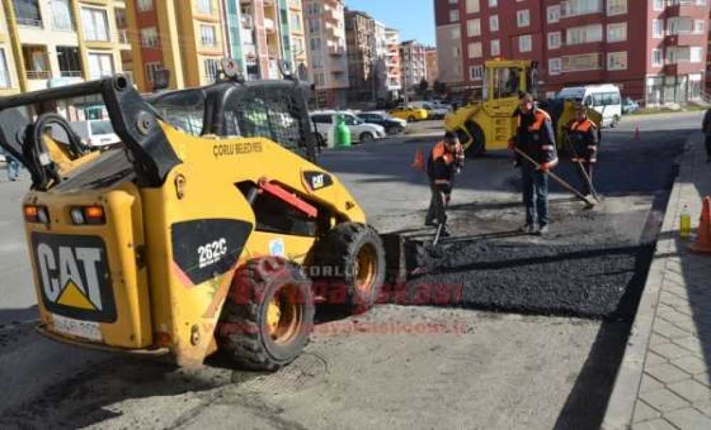 Çorlu Belediyesi'nden Asfaltlama Çalışması