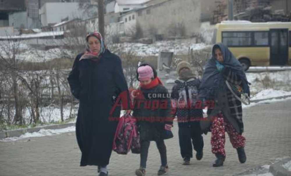 Çorlu Beyaza Büründü