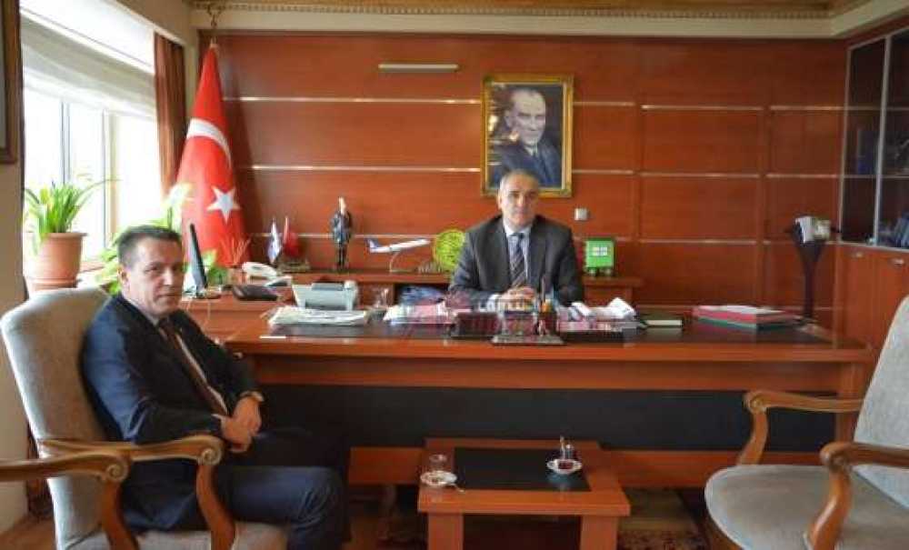 Çorlu Tso Meclis Başkanı Güleroğlu´ndan Kaymakam Kılıç`a Ziyaret