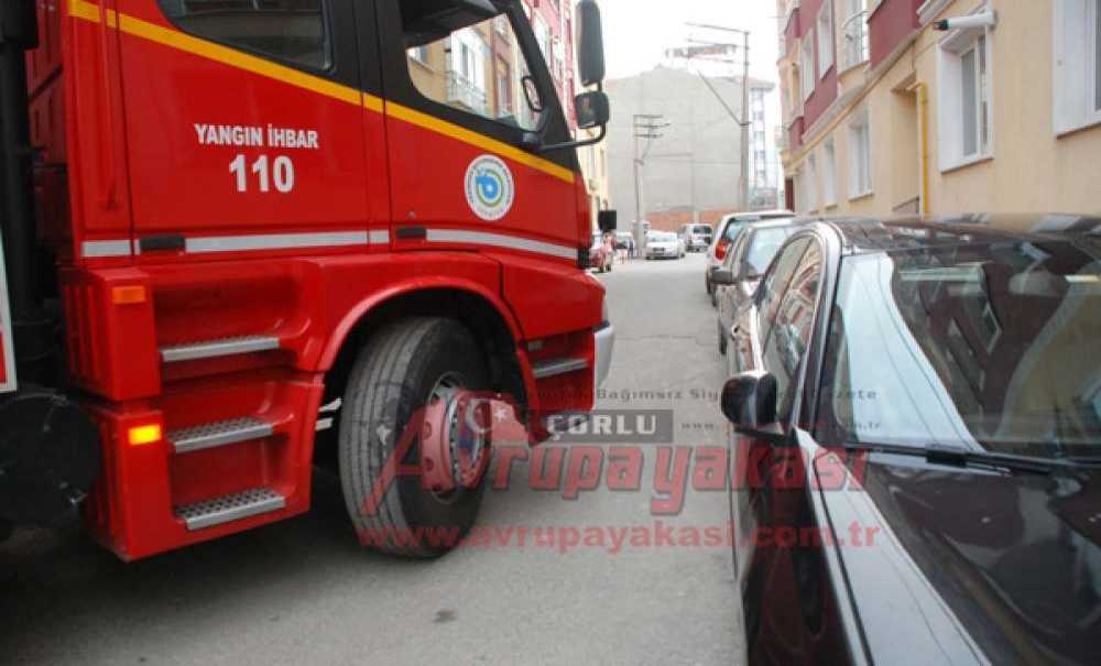 İtfaiye Bu Kez Kendisini Kurtardı