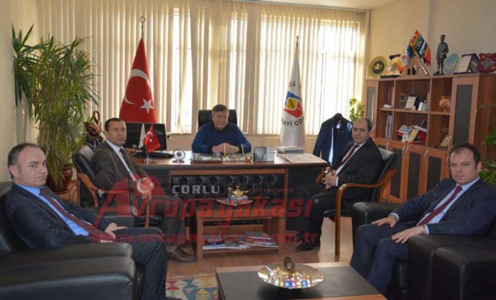 Tekirdağ Vergi Dairesi Başkanı Coşkuner`den Başkan Sülün`e Ziyaret