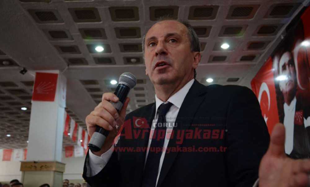 Muharrem İnce Çorlu`ya Gelecek