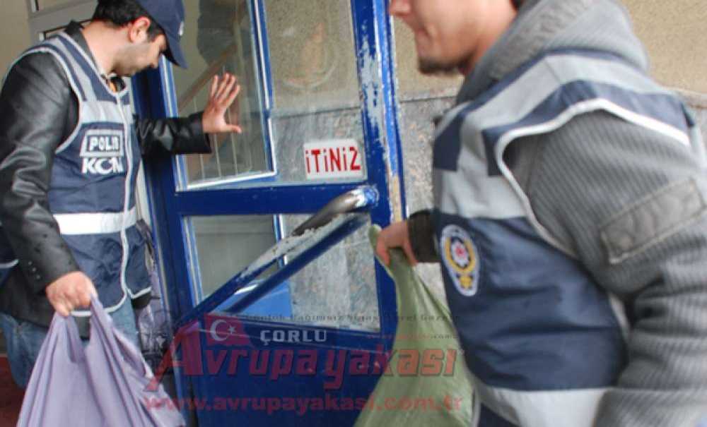 Çorlu Kom Ekipleri Kaçak Sigara Ele Geçirdi