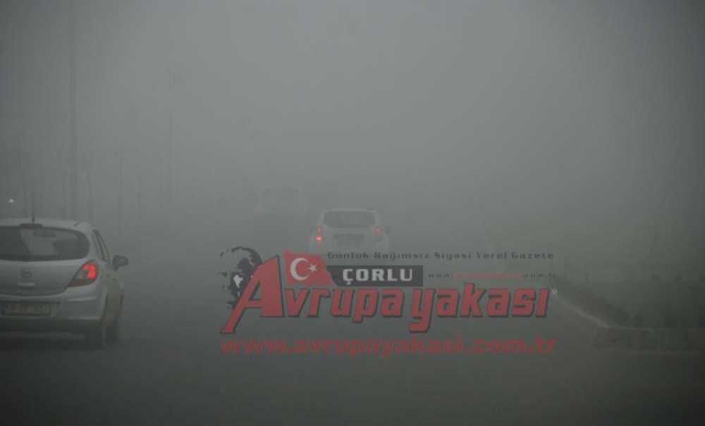 Çorlu`da Yoğun Sis