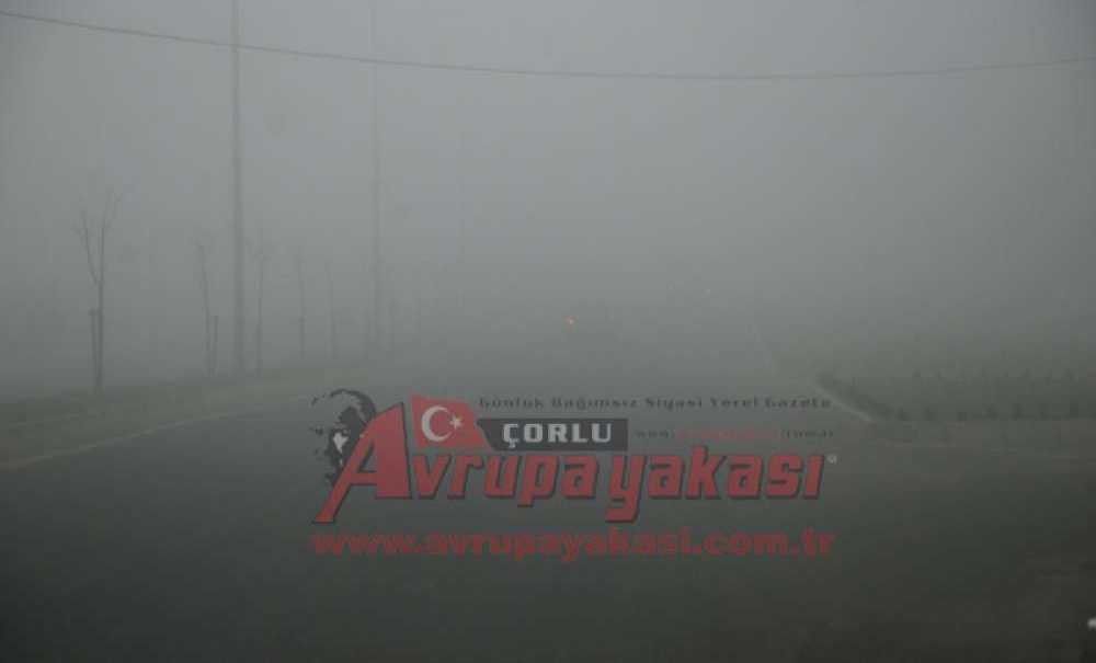 Çorlu`da Yoğun Sis