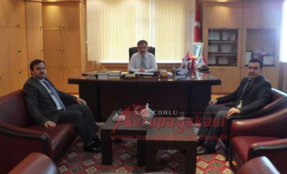 Çorlu Gençlik Merkezi Sorumlusu Hiçyılmaz`dan Müftü Gülmek`e Ziyaret