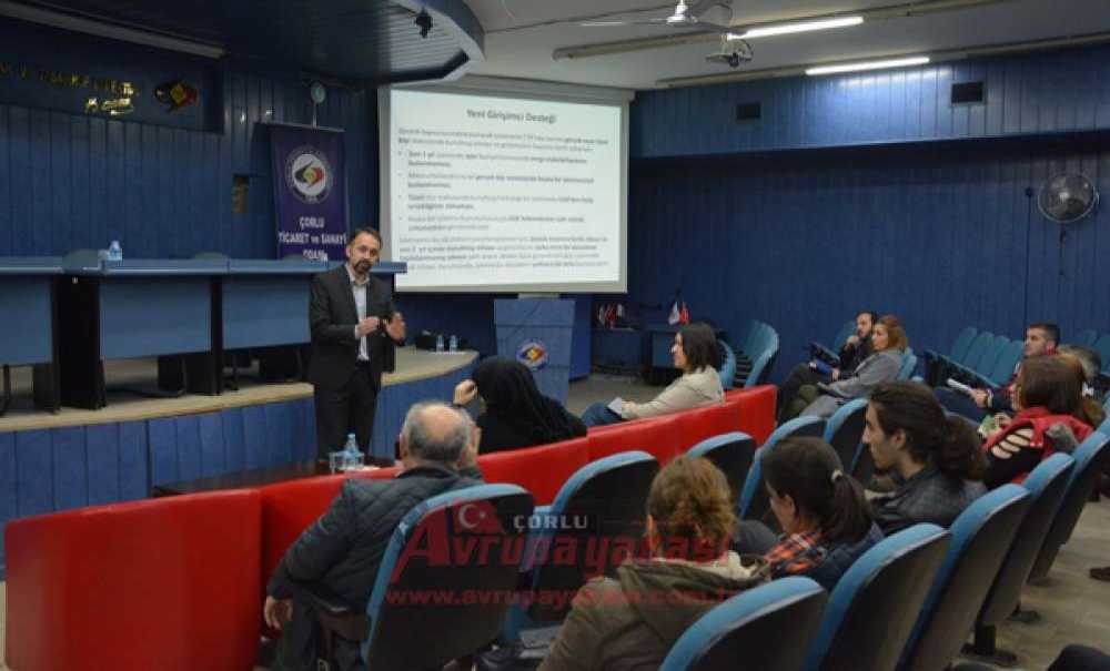 Çorlu Tso`dan Uygulamalı Girişimcilik Eğitimi