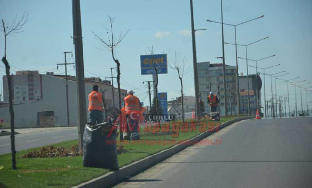 Park Bahçeler Ekiplerinden Refüjlere Bakım