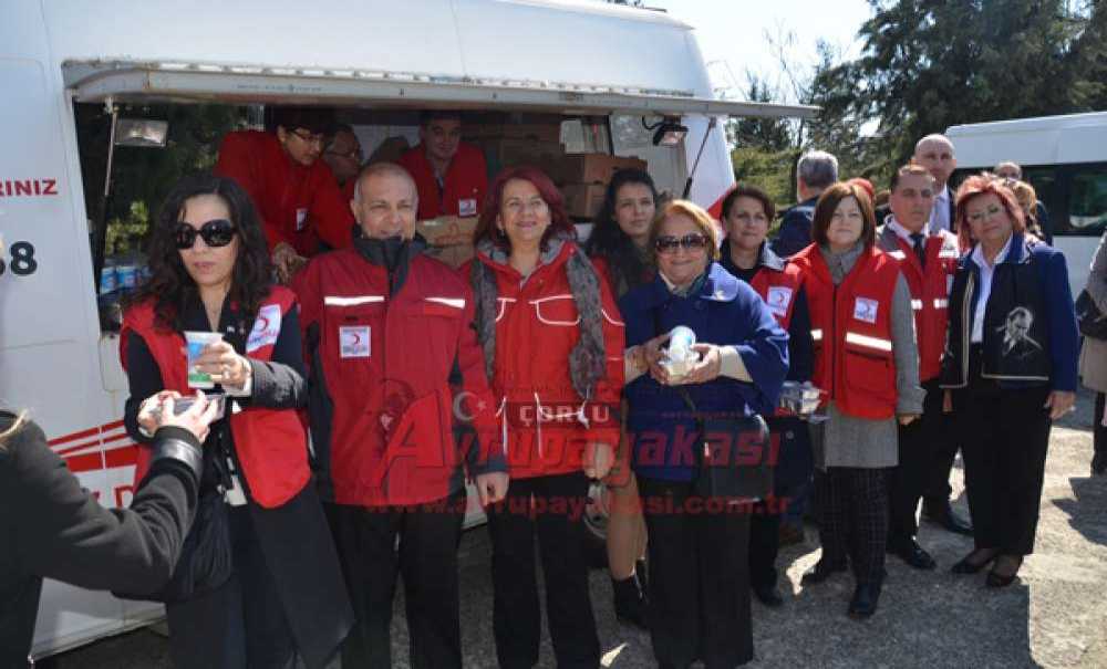 Kızılay Çorlu Şubesi Pilav Ayran Dağıttı