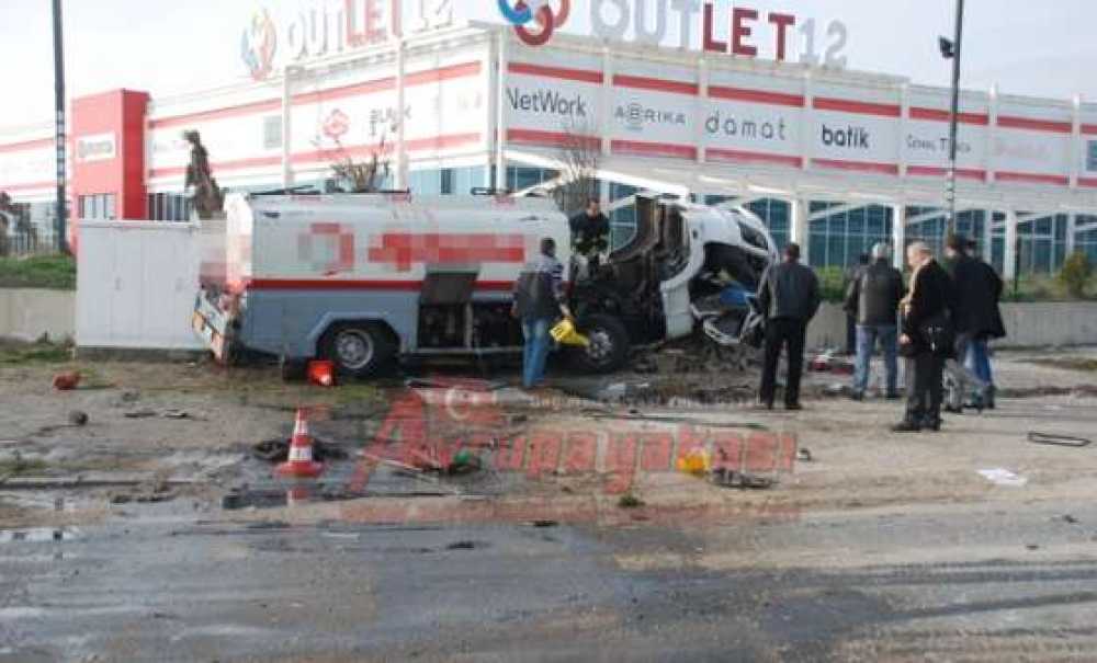 Akaryakıt Tankeri Kaza Yaptı: 1 Yaralı
