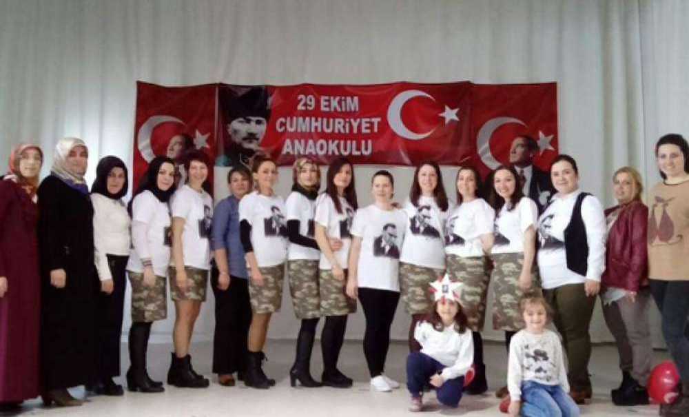 Fatih Kur`an Kursu Öğrencilerinden Cumhuriyet Anaokulu`na Ziyaret