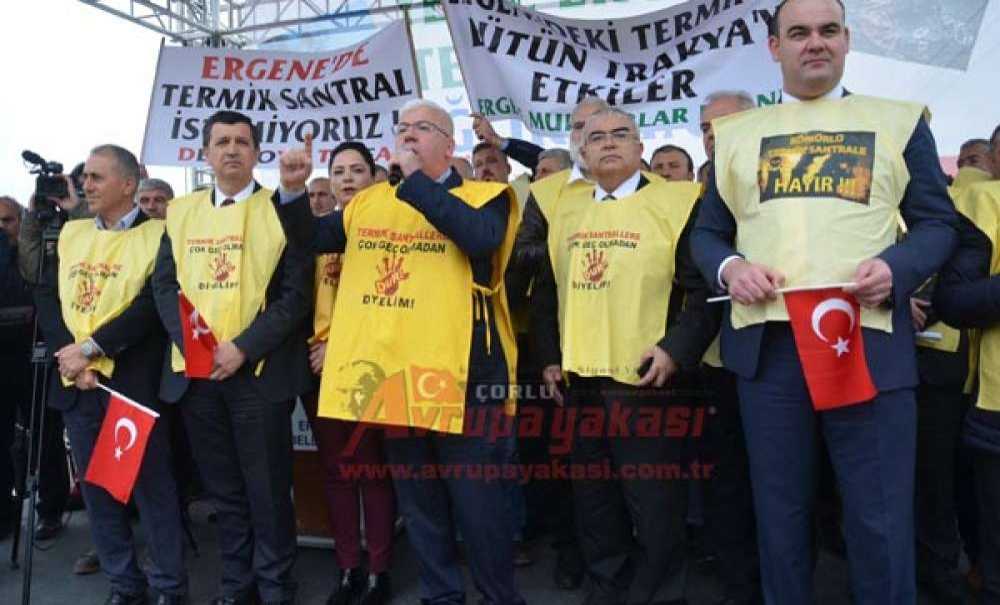 Ergeneliler Termik Santrale Karşı Yürüdü