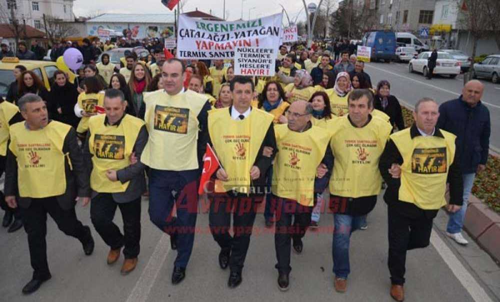 Ergeneliler Termik Santrale Karşı Yürüdü