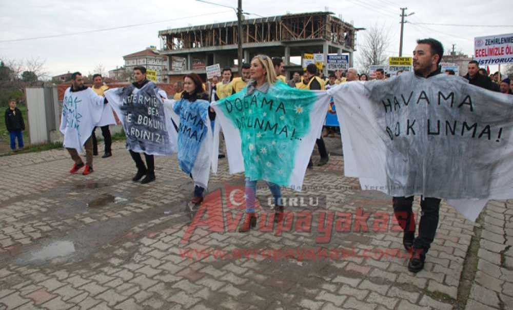 Ergeneliler Termik Santrale Karşı Yürüdü
