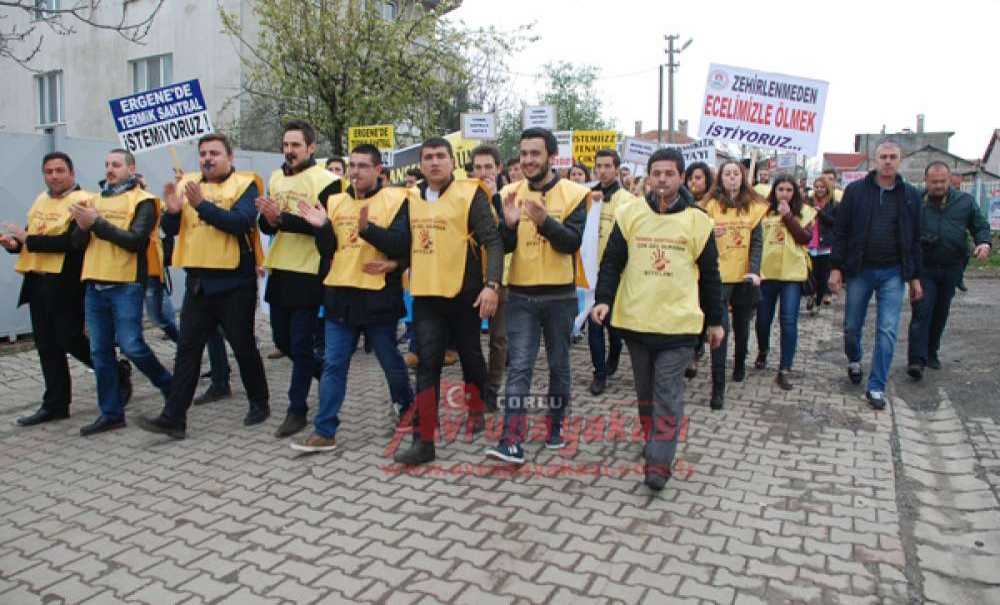 Ergeneliler Termik Santrale Karşı Yürüdü