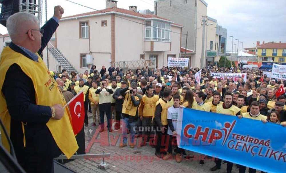 Ergeneliler Termik Santrale Karşı Yürüdü