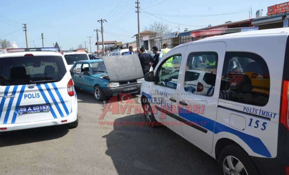 Çalıntı Aracı Bırakıp Kaçtılar