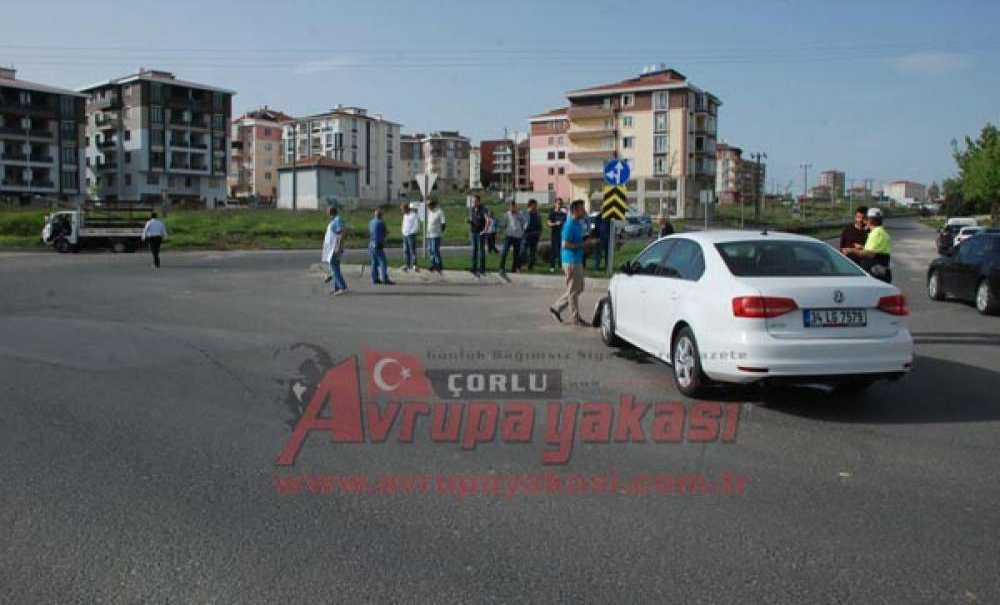 Çorlu`da Kaza 1 Yaralı