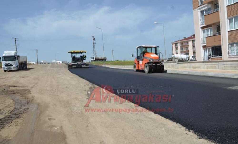 Tekirdağ Büyükşehir Belediyesi'nden Çorlu'ya Asfalt