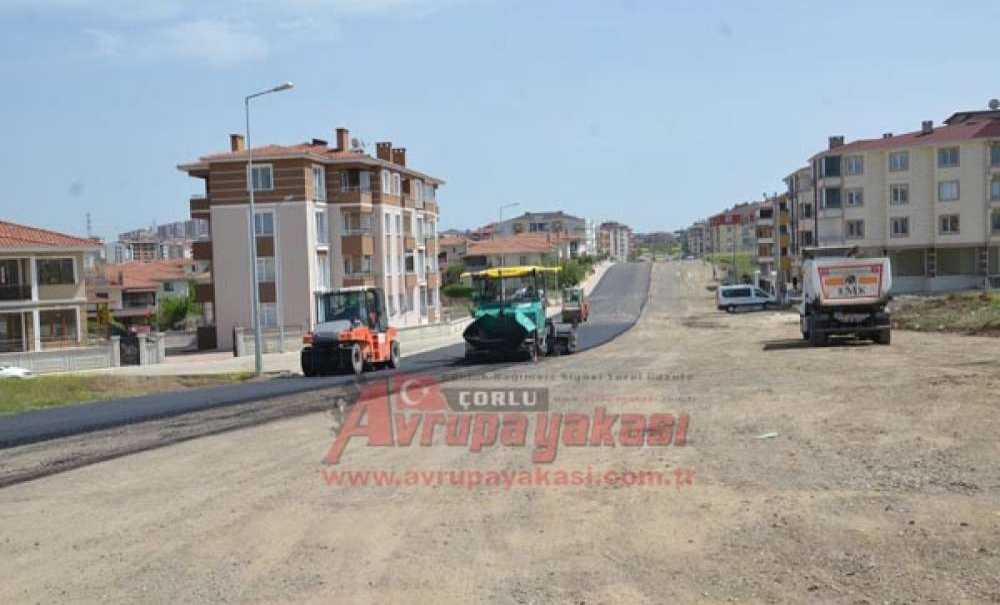 Tekirdağ Büyükşehir Belediyesi'nden Çorlu'ya Asfalt