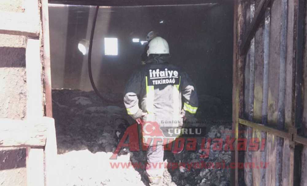 Pamuk Atölyesinde Yangın