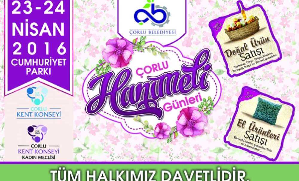 Çorlu Hanımeli Günleri Bugün Açılıyor