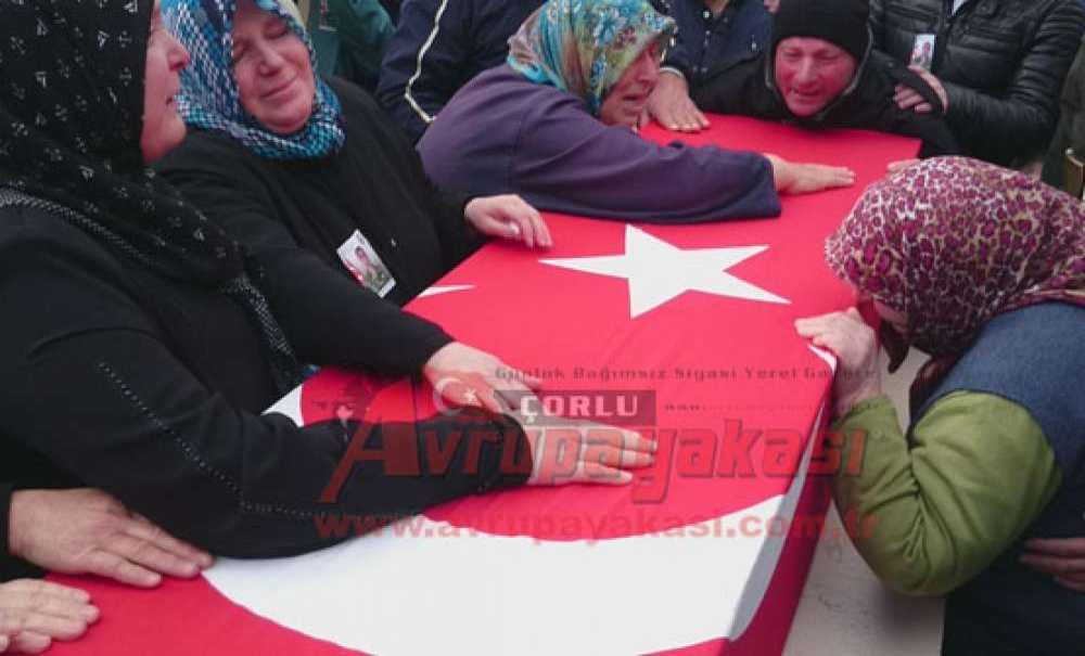 Çorlu Şehidini Uğurladı