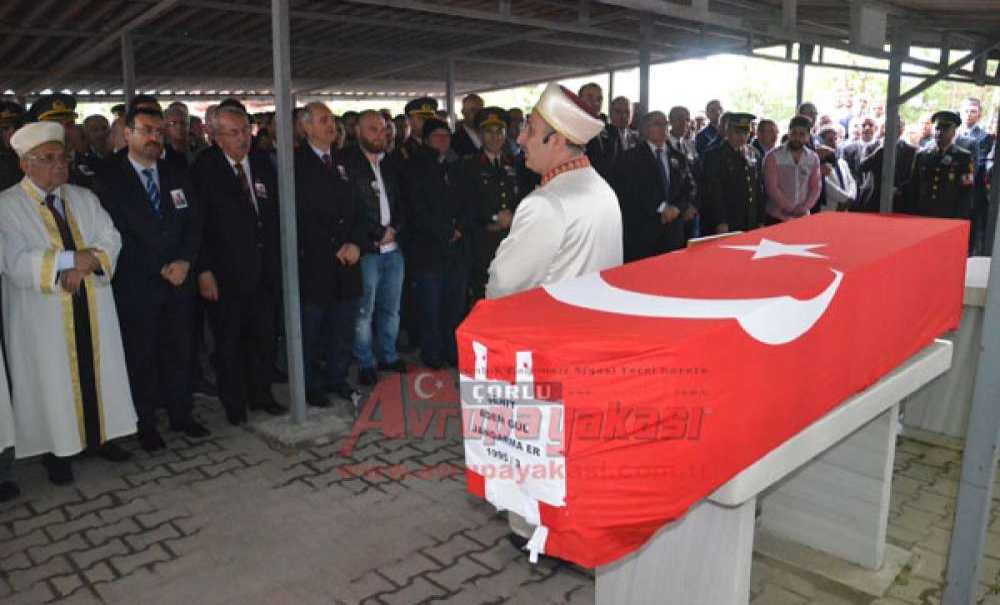 Çorlu Şehidini Uğurladı