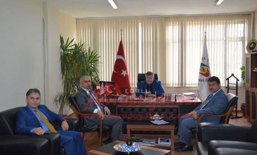 Kaymakam Kılıç Ve Mülkiye Müfettişlerinden Başkan Sülün`e Ziyaret