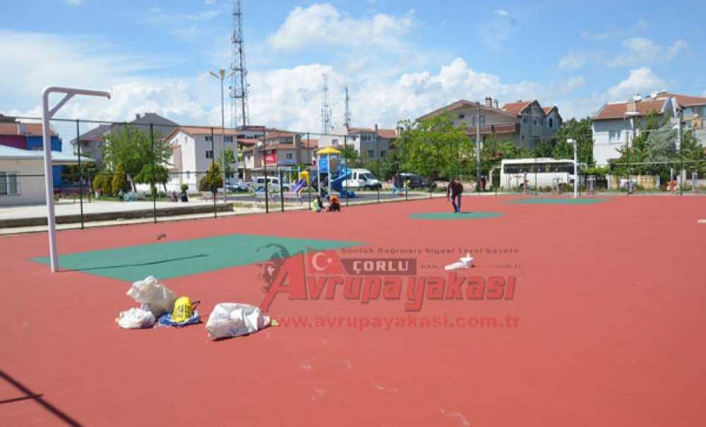 Çorlu Belediyesi'nden Basketbol Sahası