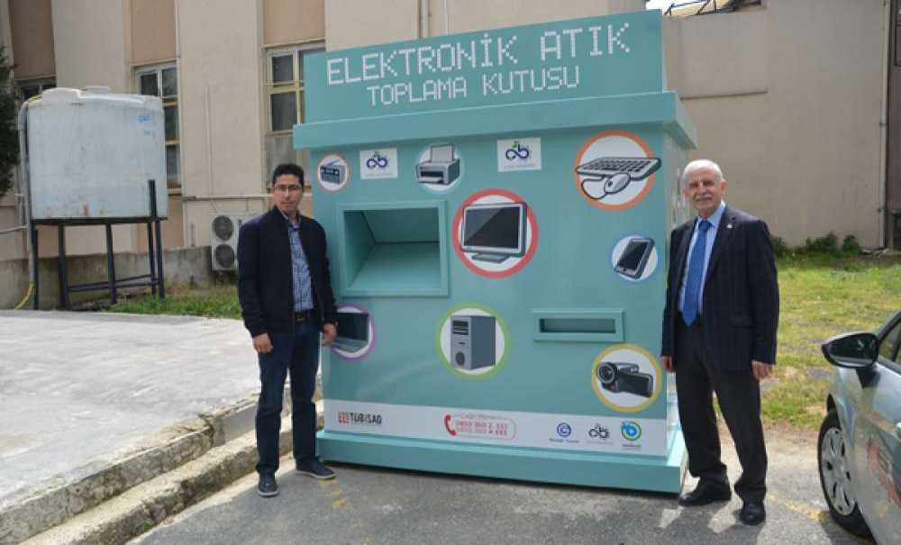 Çorlu'ya Elektronik Atık Toplama Kutusu