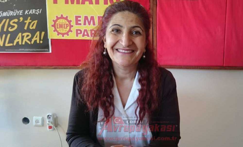 Cumhurbaşkanına Hakaret Suçlaması Ile Gözaltına Alınan Emek Partisi Tekirdağ İl Başkanı Mukaddes Akdeniz Serbest Bırakıldı