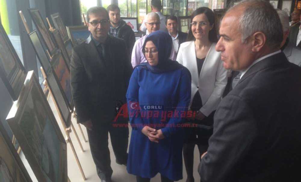 Çorlu Halk Eğitimi Merkezi'nden Resim Sergisi