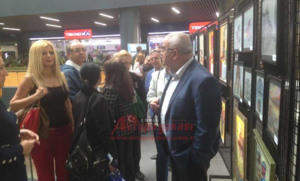 Çorlu Halk Eğitimi Merkezi'nden Resim Sergisi