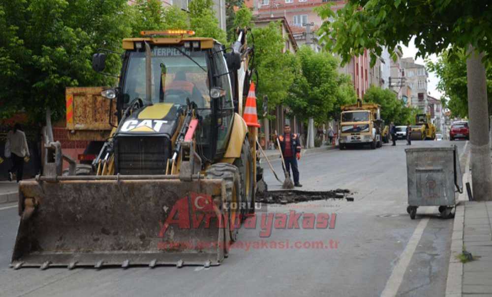 Çorlu Belediyesi Asfaltlıyor