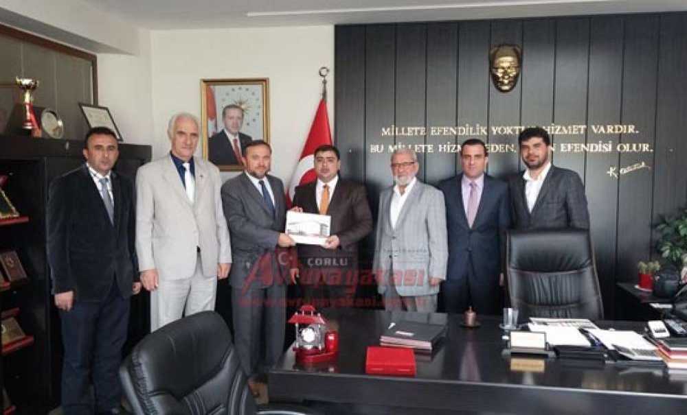 İlim Yayma Cemiyeti Çorlu Şubesi Yöneticilerinden Kaymakam Kızıltoprak`a Ziyaret
