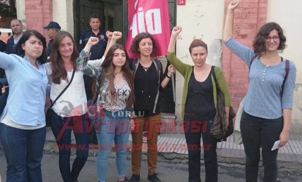 Çorlu Ağır Ceza Mahkemesi`nde Yargılanan Dip`li Kadınlara Destek Açıklaması