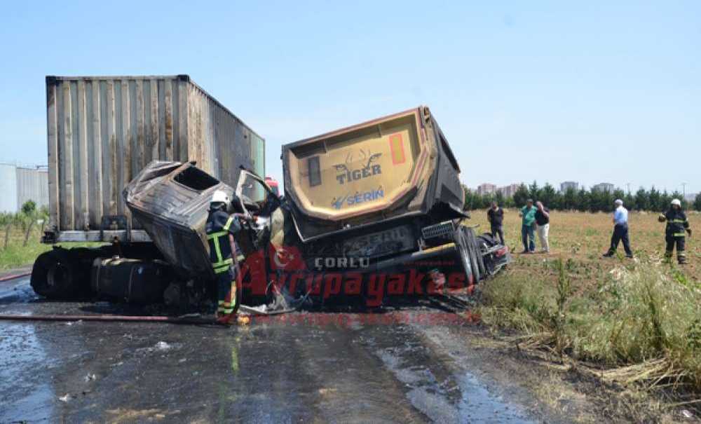 Çorlu'da Feci Kaza: 1 Ölü 1 Yaralı