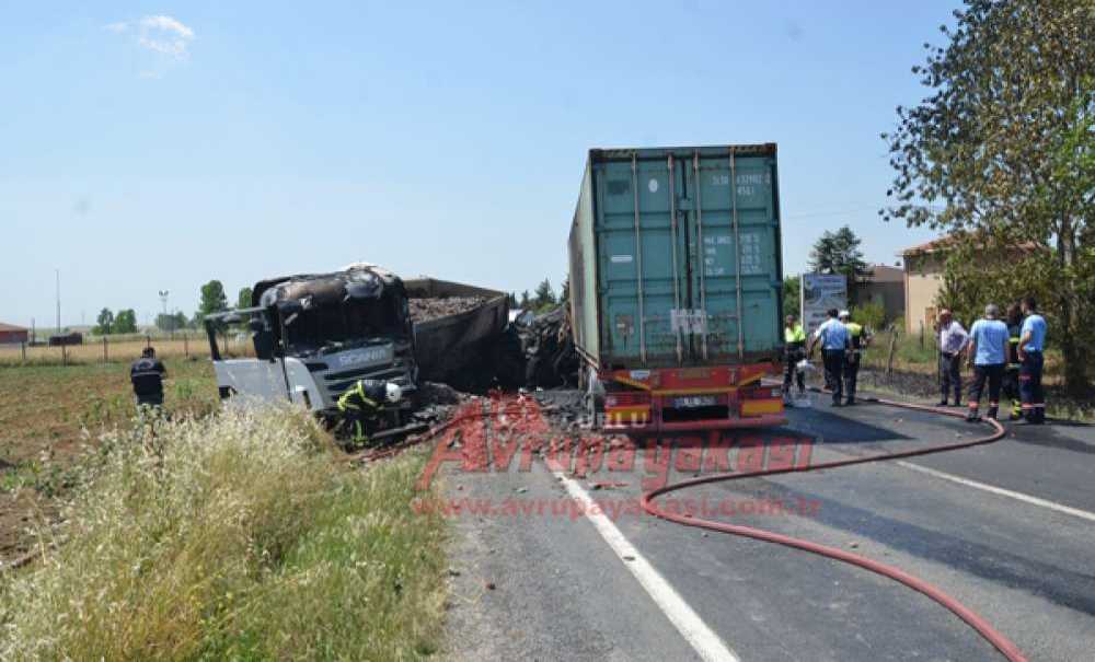 Çorlu'da Feci Kaza: 1 Ölü 1 Yaralı