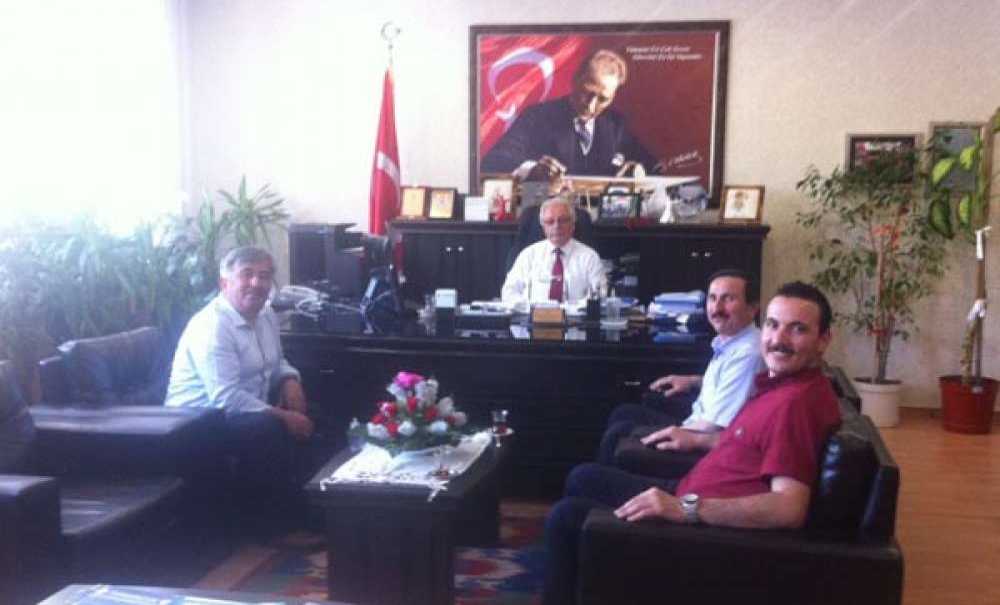 Çimder`in Yeni Yönetiminden Müdür Güçlü'ye Ziyaret