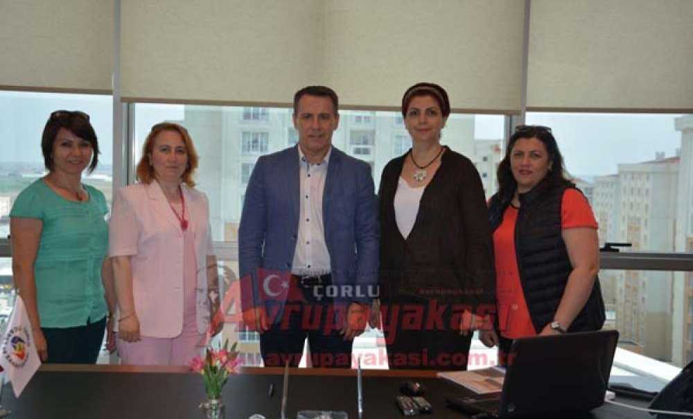 Çorlu İmkb Fen Lisesi Yöneticilerinden Güleroğlu`na Ziyaret