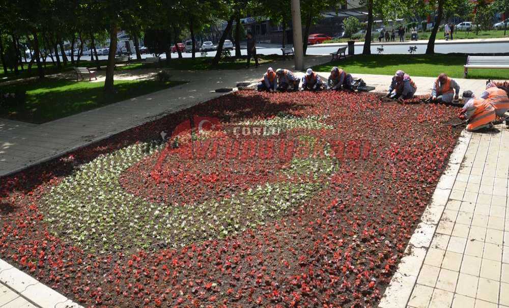 Büyükşehir Çorlu'ya İlk Çiçeğini Ekti