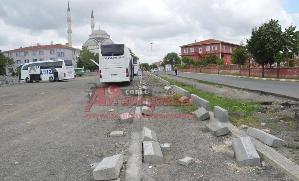 Çorlu Otogarı Yarım Kaldı