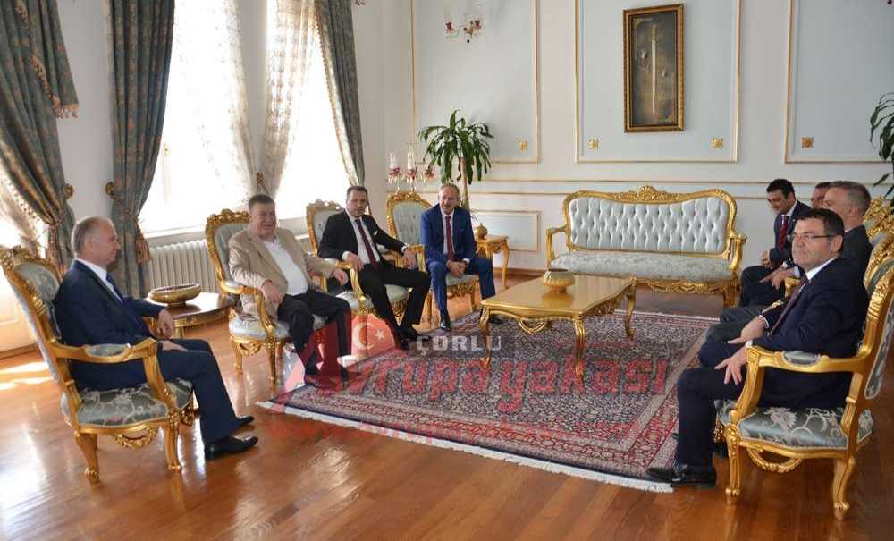 Çorlu Tso`dan Yeni Vali Ceylan'a Ziyaret
